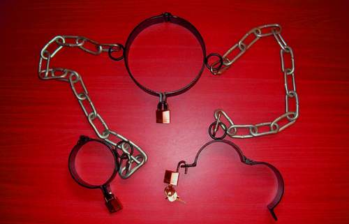 Ensemble collier menottes