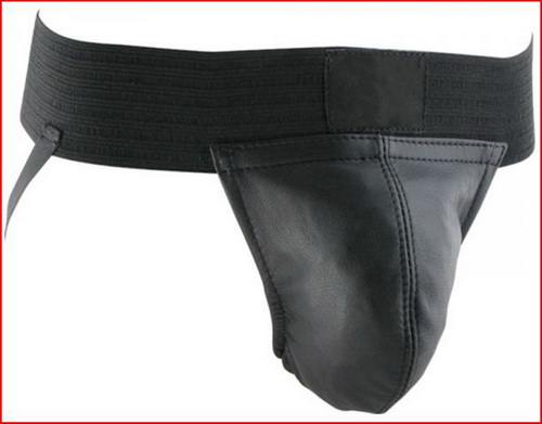 Jockstrap cuir noir XL