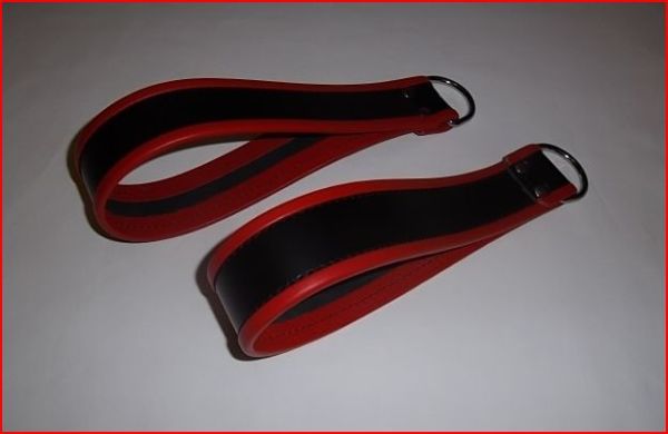 Sangles de sling noir et rouge